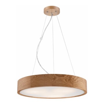 Candelabro suspenso OAK 3xE27/60W/230V carvalho ø 47,5 cm - FSC certificado