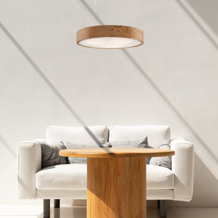 Candelabro suspenso OAK 3xE27/60W/230V carvalho ø 47,5 cm - FSC certificado