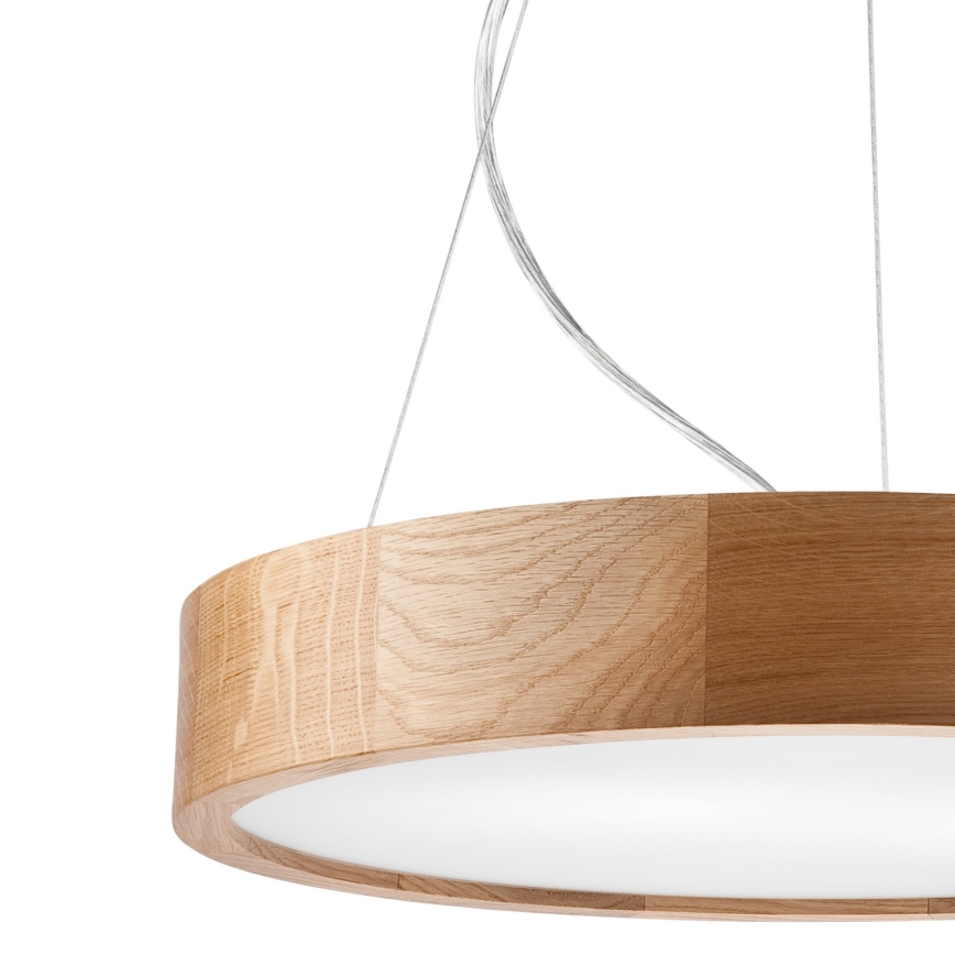 Candelabro suspenso OAK 3xE27/60W/230V carvalho ø 47,5 cm - FSC certificado