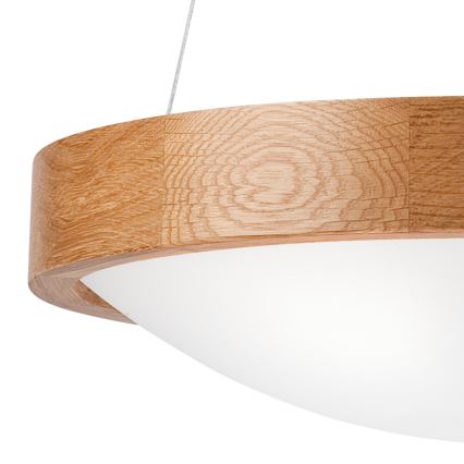Candelabro suspenso OAK SLIM 2xE27/60W/230V ø 37 cm carvalho