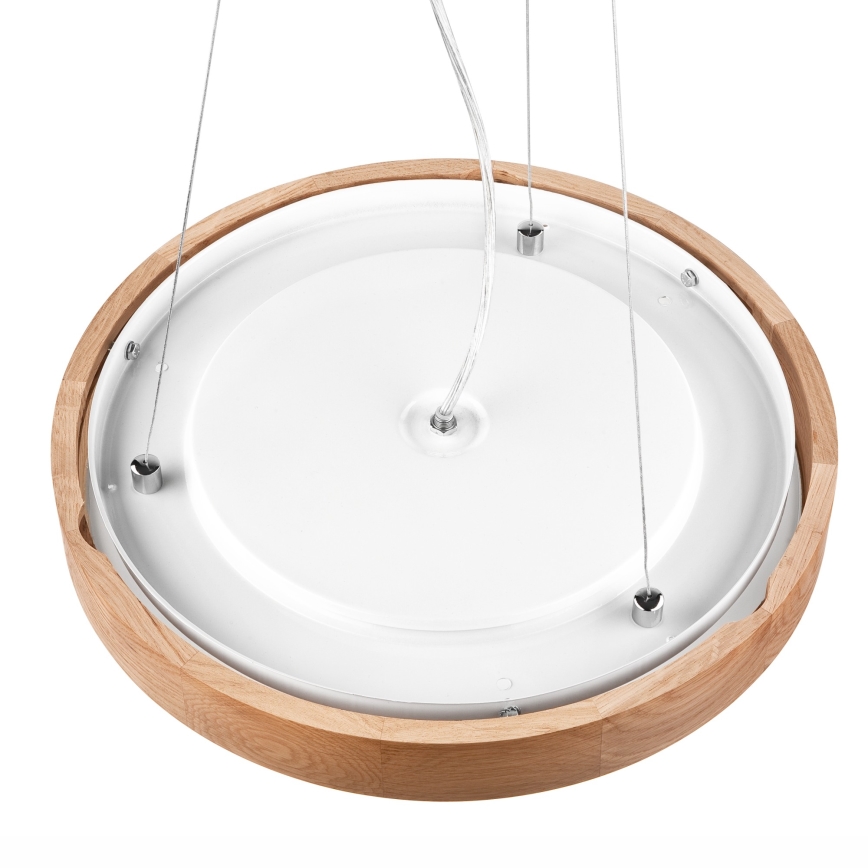 Candelabro suspenso OAK SLIM 2xE27/60W/230V ø 37 cm carvalho