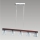 Candelabro suspenso OMEGA 5xG9/40W/2320V árvore da borracha