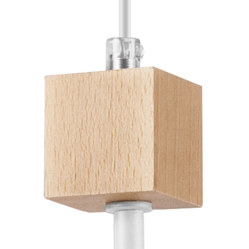 Candelabro suspenso ORAZIO 1xE27/60W/230V faia - FSC certificado
