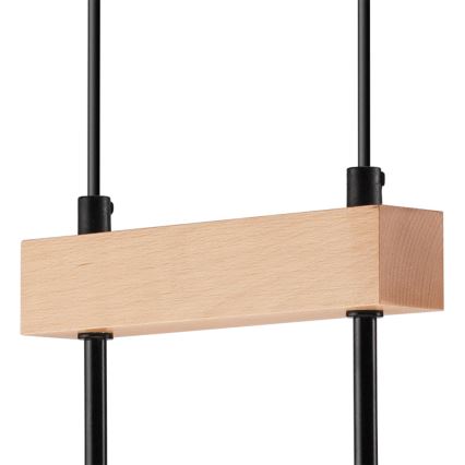 Candelabro suspenso ORAZIO 2xE27/60W/230V faia - FSC certificado