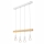 Candelabro suspenso ORAZIO 4xE27/60W/230V faia - FSC certificado