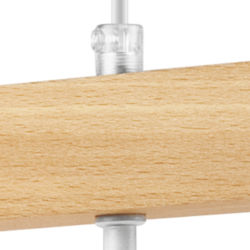 Candelabro suspenso ORAZIO 4xE27/60W/230V faia - FSC certificado