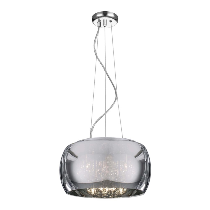 Candelabro suspenso ORCHIDE 5xG9/3W/230V cromado brilhante