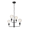 Candelabro suspenso ORLANDO 4xE27/60W/230V preto