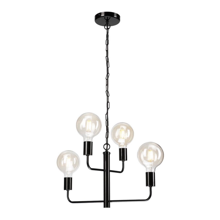 Candelabro suspenso ORLANDO 4xE27/60W/230V preto