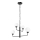 Candelabro suspenso OSCAR 4xG9/5W/230V preto