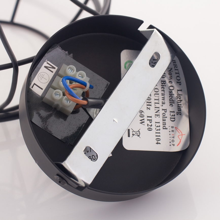 Candelabro suspenso OUTLINE 1xE27/60W/230V - certificado por FSC