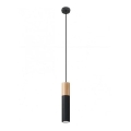 Candelabro suspenso PABLO 1xGU10/40W/230V preto/faia