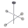 Candelabro suspenso PAKSOS 4xG9/5W/230V cinzento