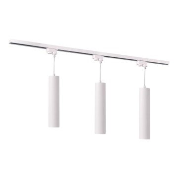 Candelabro suspenso para sistema de carril MARIBEL 3xGU10/10W/230V + 1 m sistema de carril branco