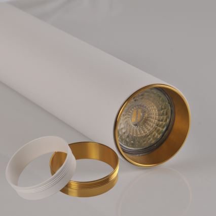 Candelabro suspenso para sistema de carril MARIBEL 3xGU10/10W/230V + 1 m sistema de carril branco