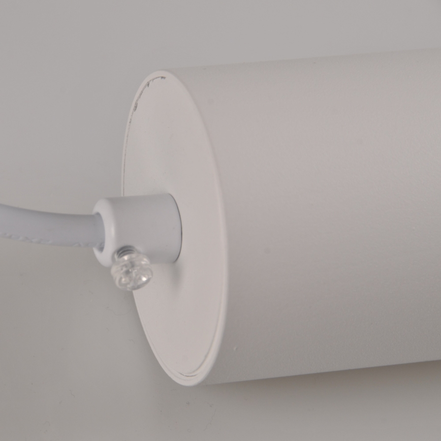 Candelabro suspenso para sistema de carril MARIBEL 3xGU10/10W/230V + 1 m sistema de carril branco