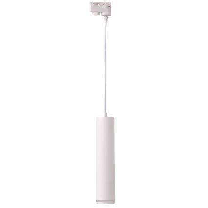 Candelabro suspenso para sistema de carril PARIS 3xGU10/10W/230V + 1 m sistema de carril branco
