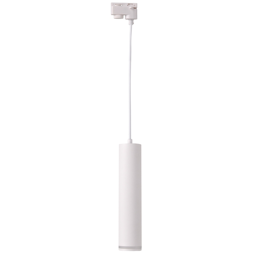 Candelabro suspenso para sistema de carril PARIS 3xGU10/10W/230V + 1 m sistema de carril branco