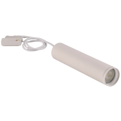 Candelabro suspenso para sistema de carril PARIS 3xGU10/10W/230V + 1 m sistema de carril branco