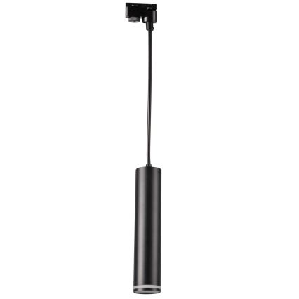 Candelabro suspenso para sistema de carril PARIS 3xGU10/10W/230V + 1 m sistema de carril preto