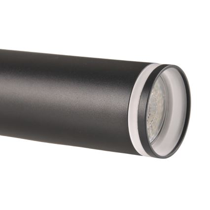 Candelabro suspenso para sistema de carril PARIS 3xGU10/10W/230V + 1 m sistema de carril preto