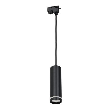 Candelabro suspenso para sistema de carril PIPE 1xGU10/25W/230V preto