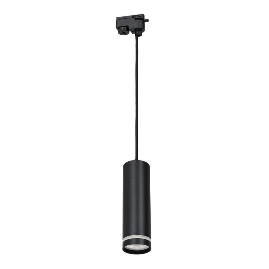 Candelabro suspenso para sistema de carril PIPE 1xGU10/25W/230V preto