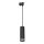 Candelabro suspenso para sistema de carril PIPE 1xGU10/25W/230V preto