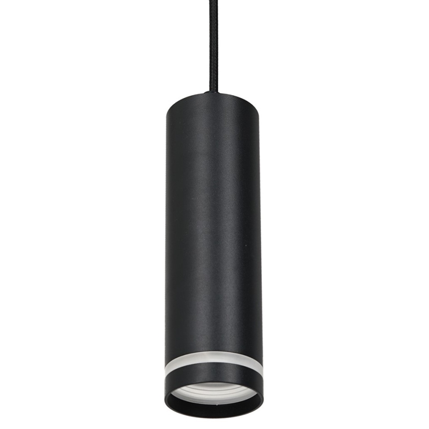 Candelabro suspenso para sistema de carril PIPE 1xGU10/25W/230V preto