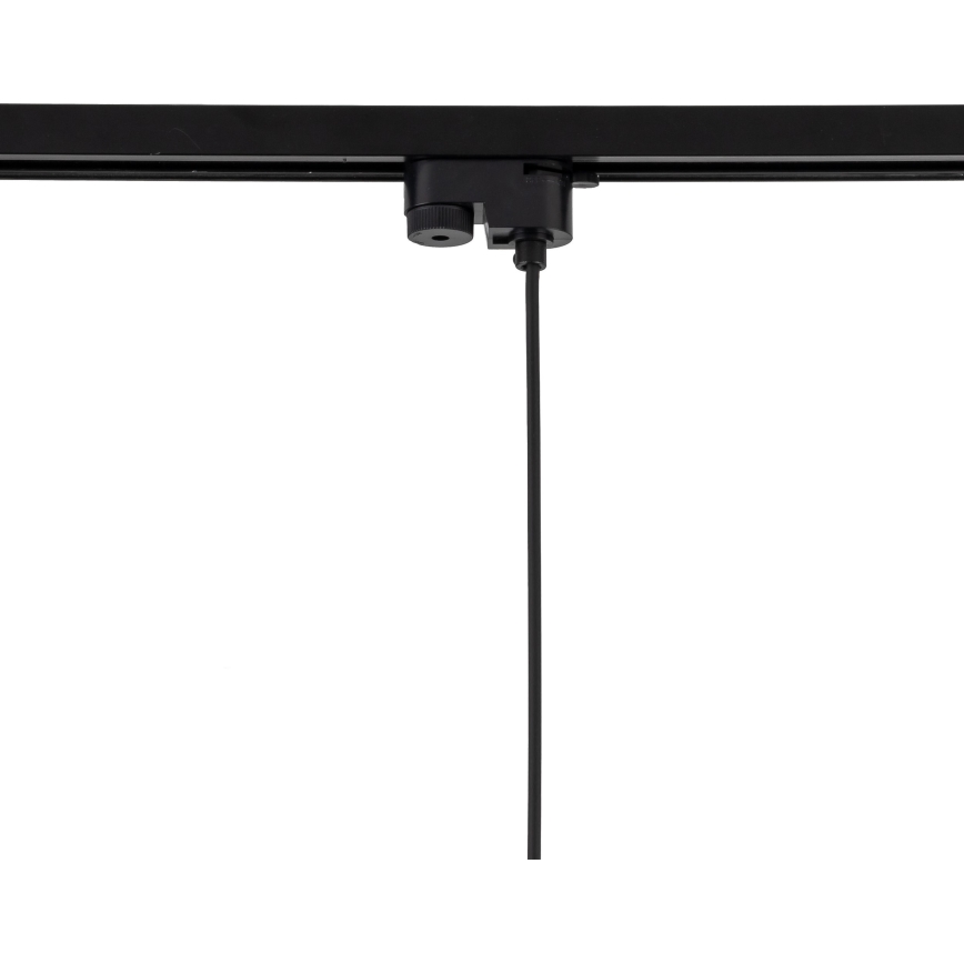 Candeeiro suspenso para sistema de carris monofásico TRACER 1xE27/15W/230V diâmetro 30 cm preto/cinzento