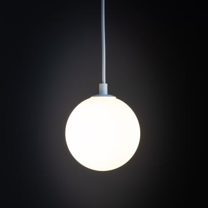 Candeeiro suspenso para sistema de carris monofásico TRACER 1xG9/8W/230V branco