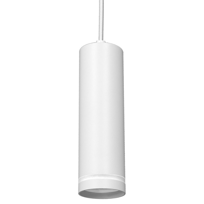 Candelabro suspenso para sistema de carril trifásico PIPE 1xGU10/25W/230V branco