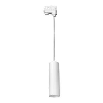 Candelabro suspenso para sistema de carril trifásico PIPE 1xGU10/25W/230V branco