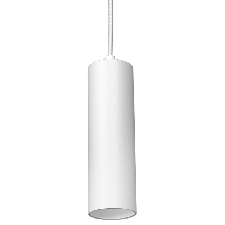 Candelabro suspenso para sistema de carril trifásico PIPE 1xGU10/25W/230V branco