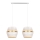 Candelabro suspenso PARIS 2xE27/60W/230V branco/dourado
