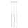Candelabro suspenso PASTELO 3xG9/8W/230V branco