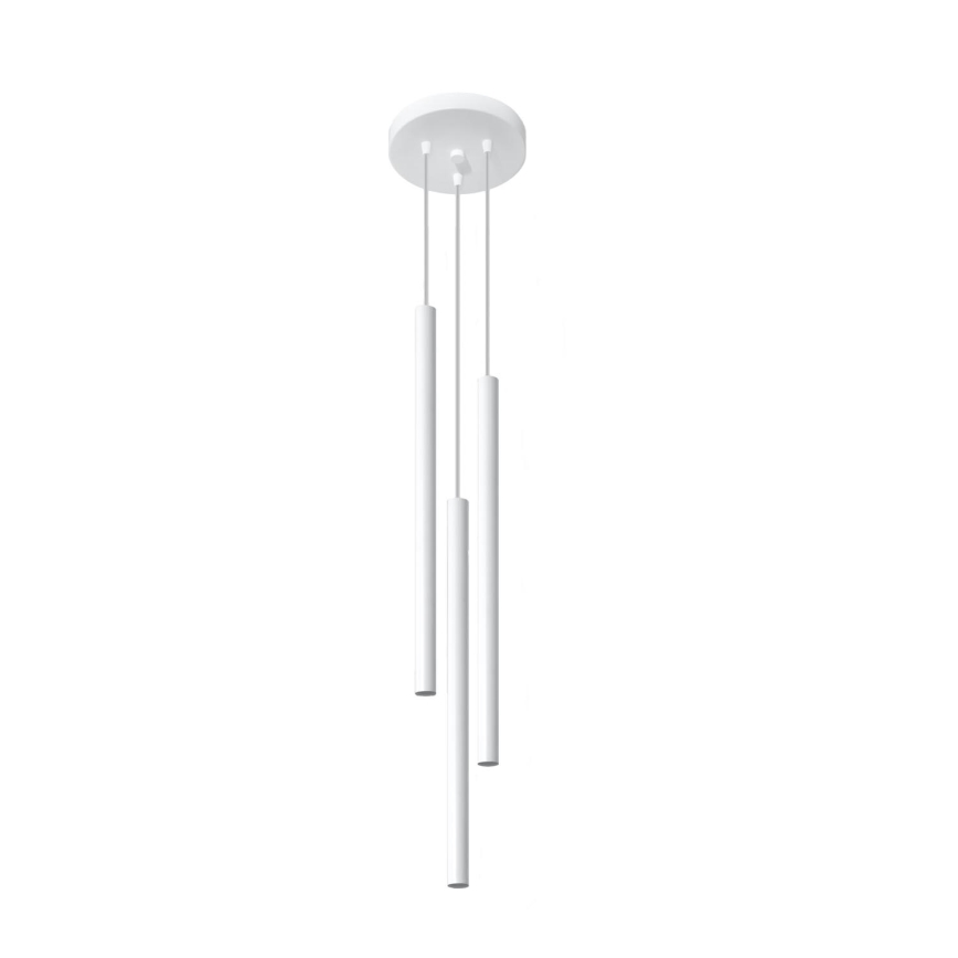 Candelabro suspenso PASTELO 3xG9/8W/230V branco