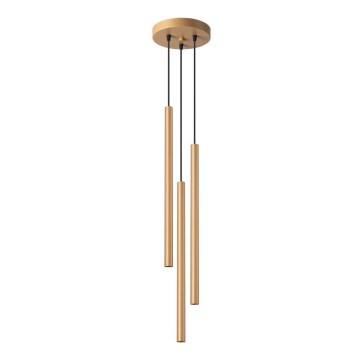 Candelabro suspenso PASTELO 3xG9/8W/230V dourada