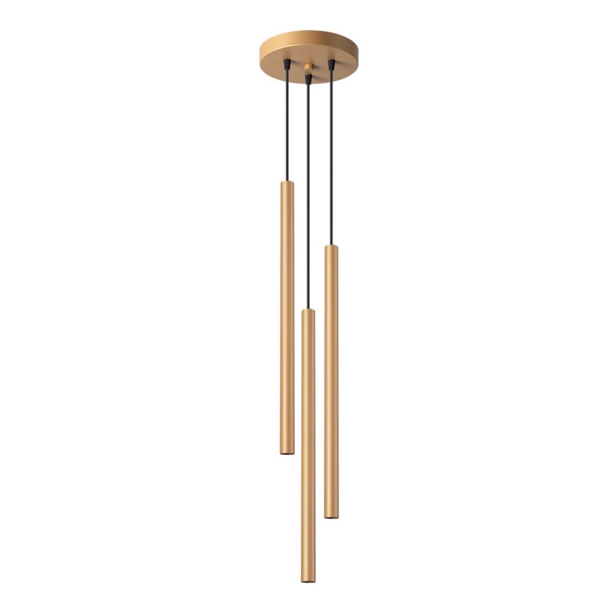 Candelabro suspenso PASTELO 3xG9/8W/230V dourada