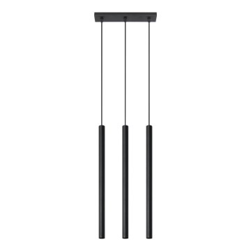 Candelabro suspenso PASTELO 3xG9/8W/230V preto
