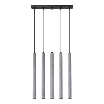 Candelabro suspenso PASTELO 5xG9/8W/230V betão