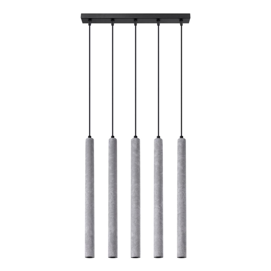 Candelabro suspenso PASTELO 5xG9/8W/230V betão