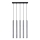 Candelabro suspenso PASTELO 5xG9/8W/230V betão