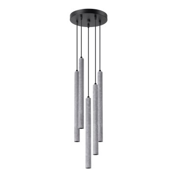 Candelabro suspenso PASTELO 5xG9/8W/230V betão