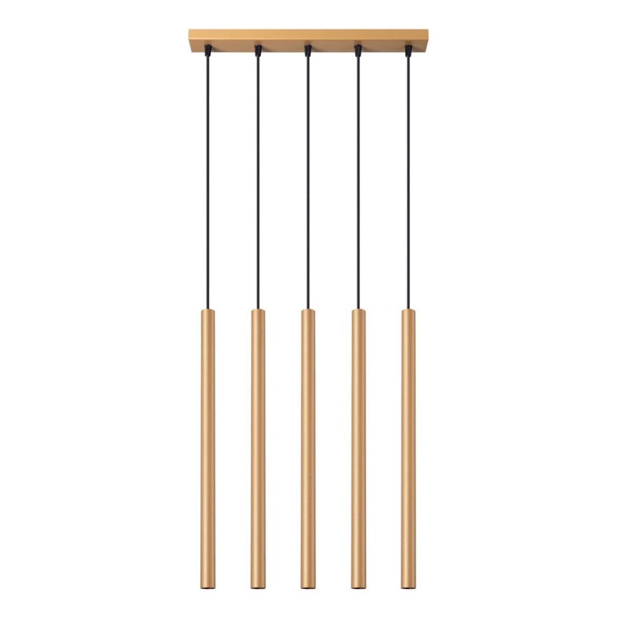 Candelabro suspenso PASTELO 5xG9/8W/230V dourada