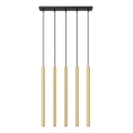 Candelabro suspenso PASTELO 5xG9/8W/230V dourada