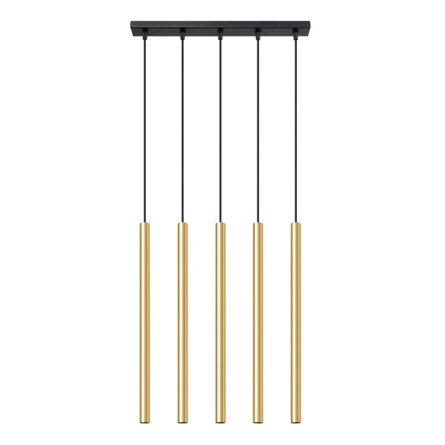 Candelabro suspenso PASTELO 5xG9/8W/230V dourada