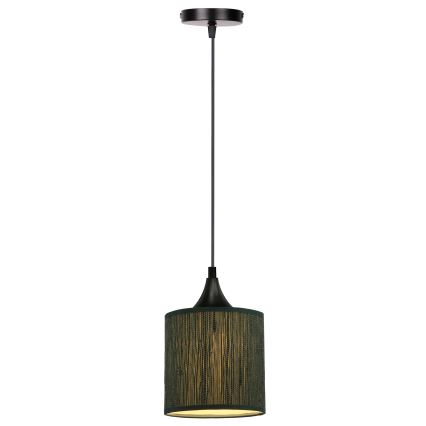 Candelabro suspenso PATTI 1xE27/60W/230V diâmetro 15 cm verde
