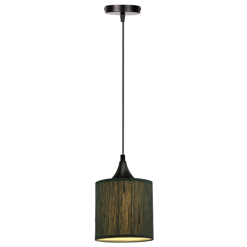 Candelabro suspenso PATTI 1xE27/60W/230V diâmetro 15 cm verde