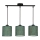 Candelabro suspenso PATTI 3xE27/60W/230V verde